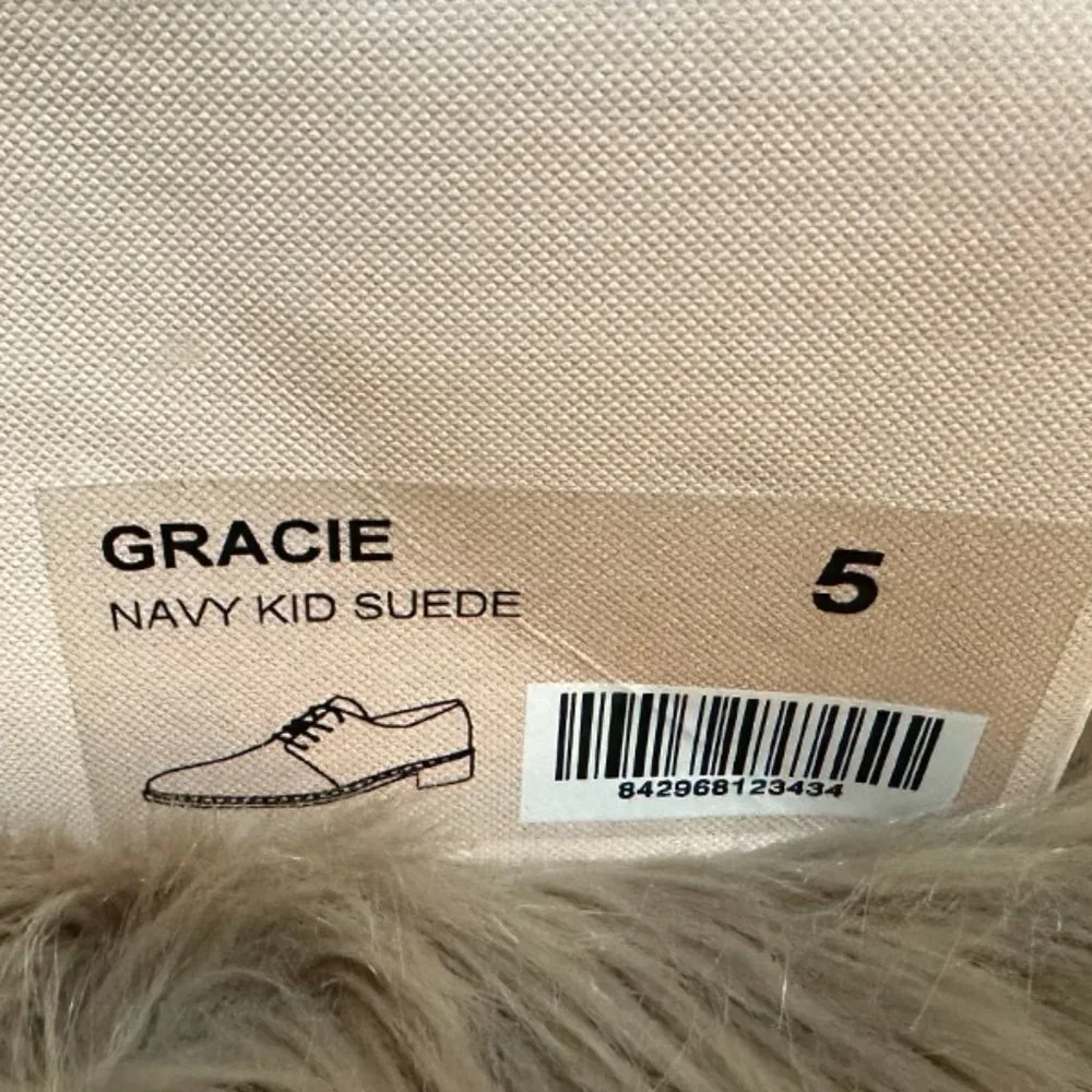 Gracie Blue Suede Shoes - Picture 7 of 7